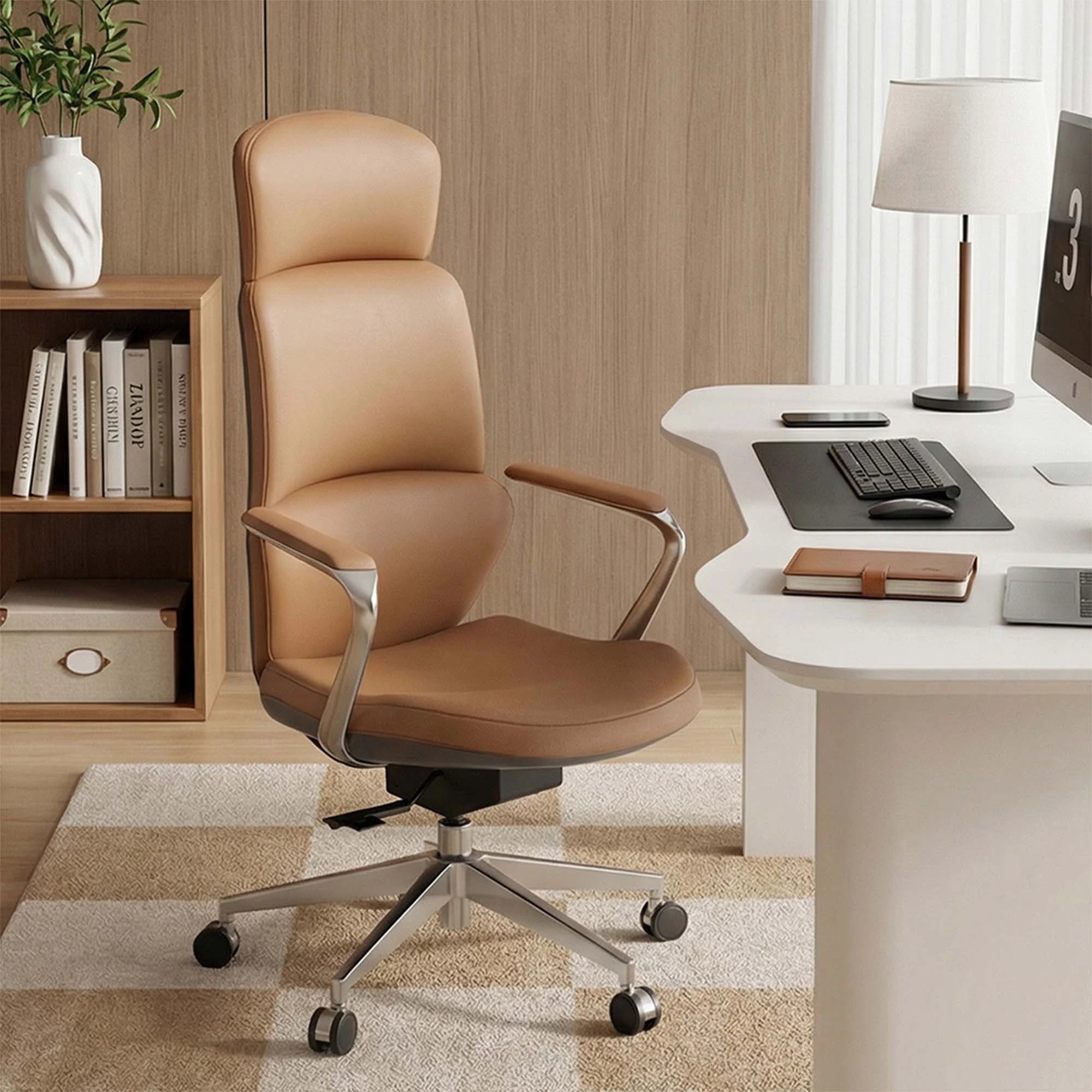 Nolan Leather Chair with Classic Design