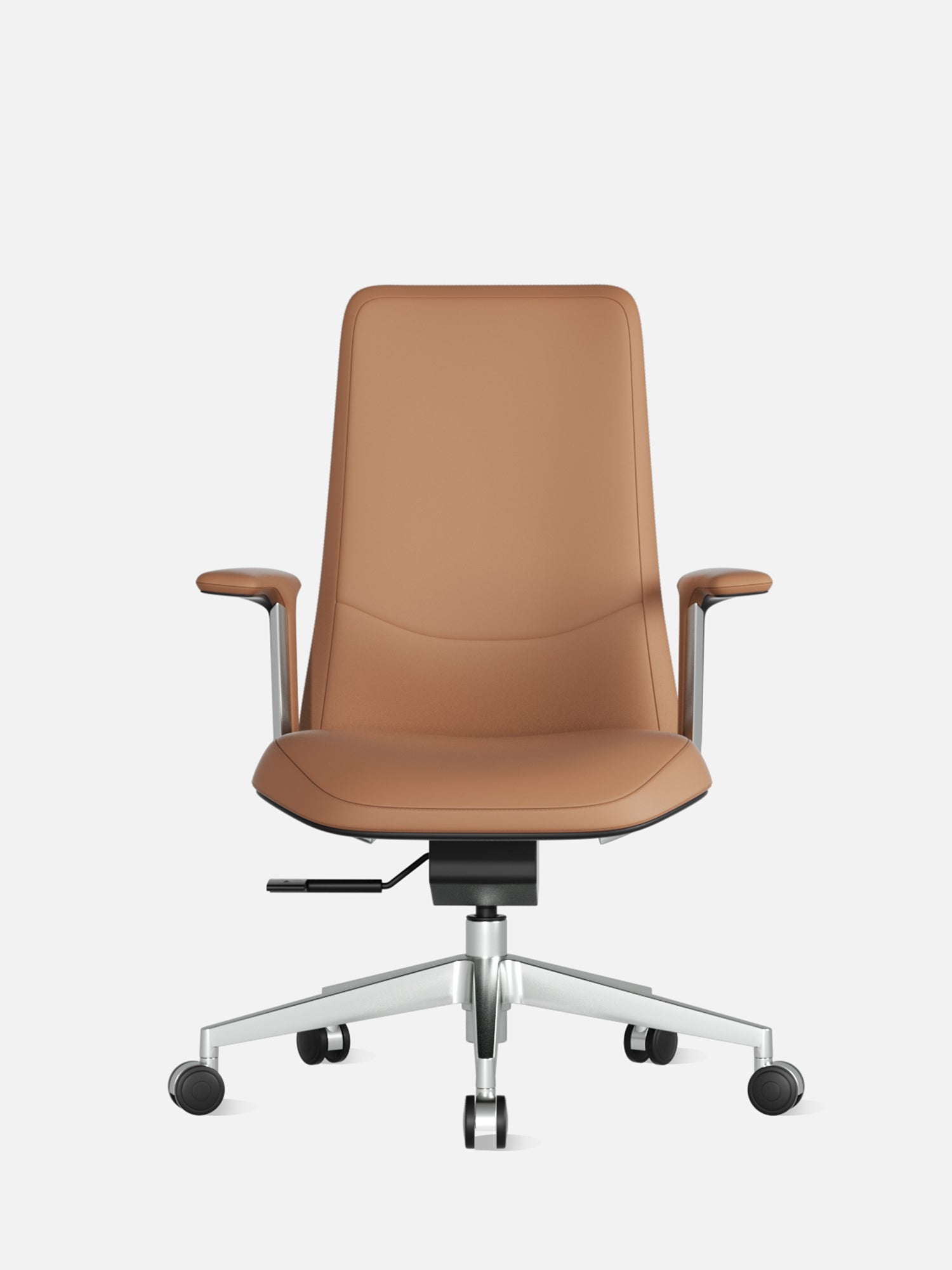Neris Mid-Back Leather Office Chair