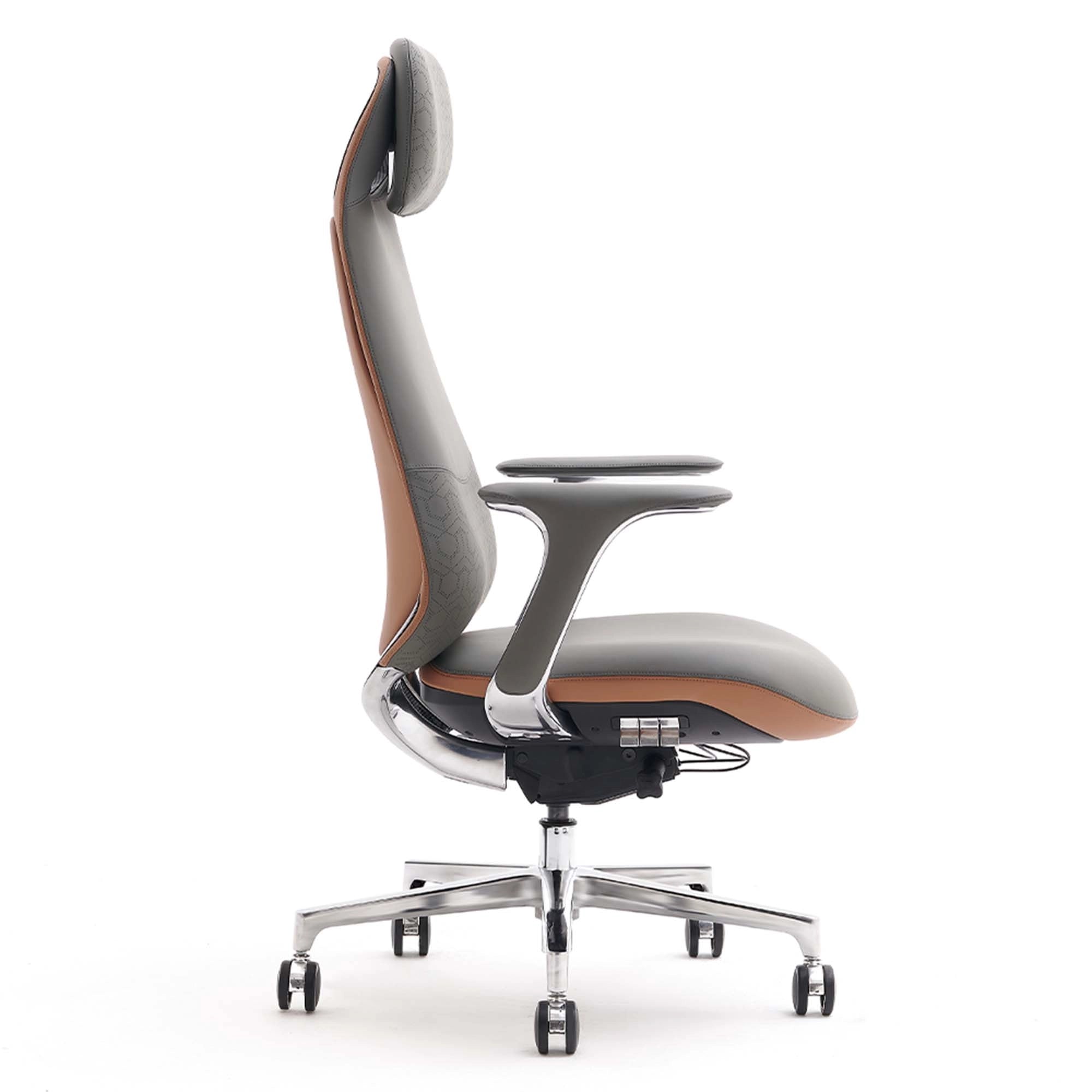 Nyla Leather Chair with Easy Adjustment