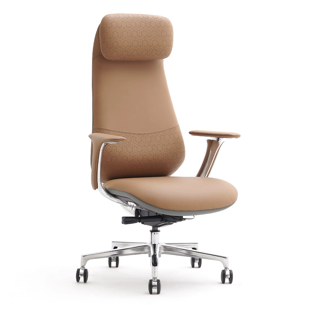 Nyla Leather Chair with Easy Adjustment