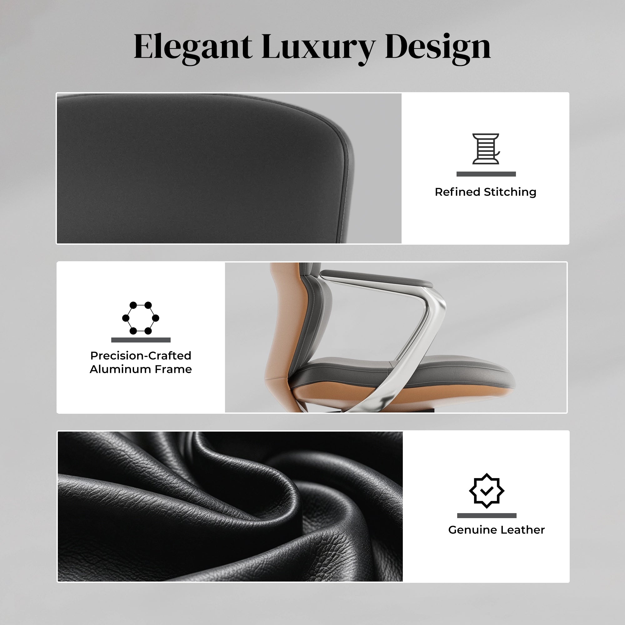 Nolan Leather Chair with Classic Design