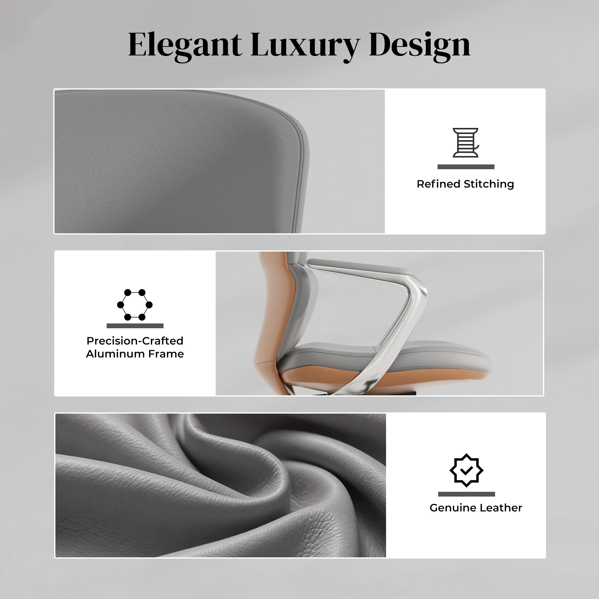 Nolan Leather Chair with Classic Design