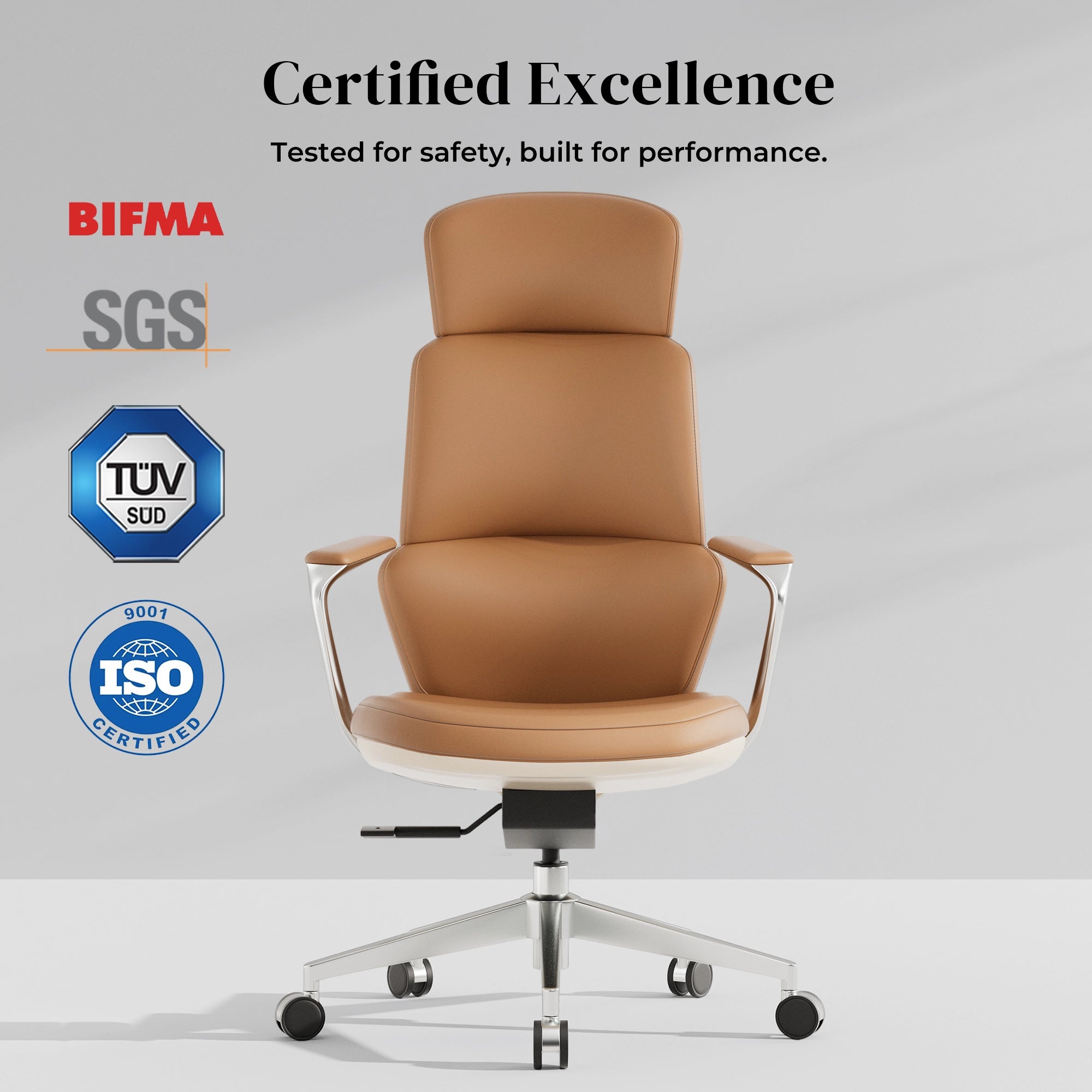 Nolan Leather Chair with Classic Design