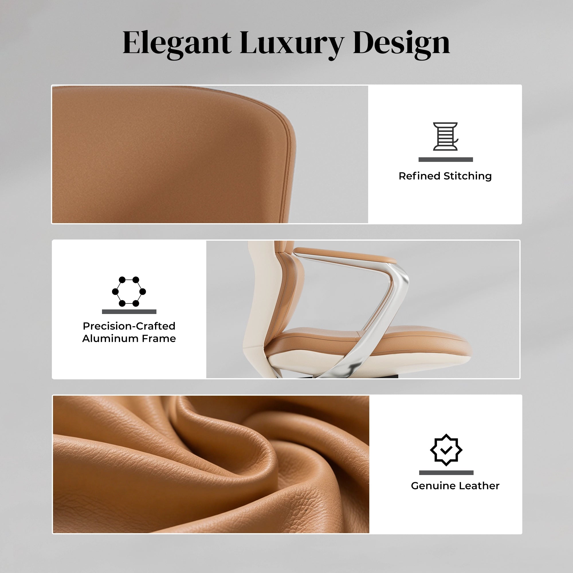 Nolan Leather Chair with Classic Design
