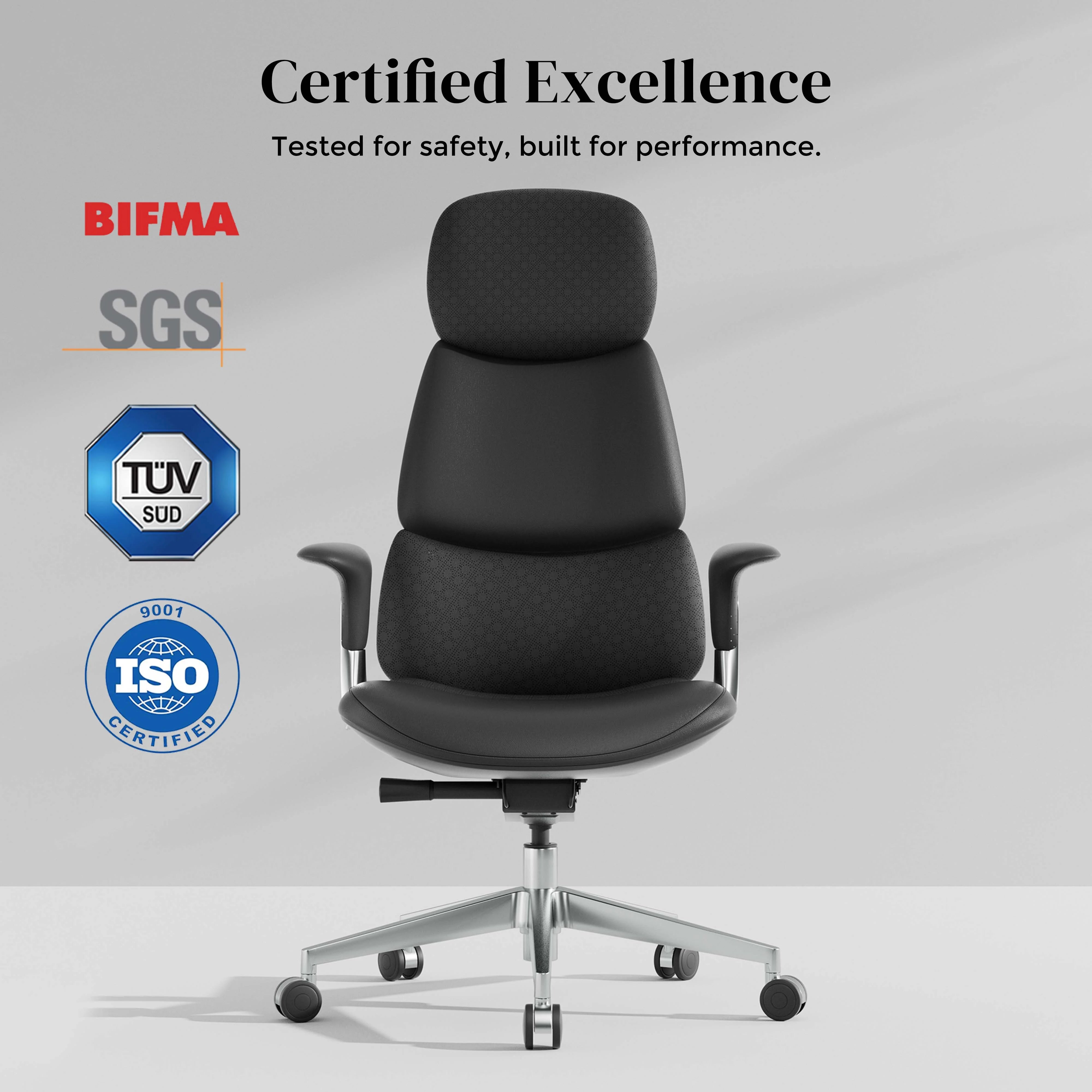 Nyla Leather Chair with Easy Adjustment