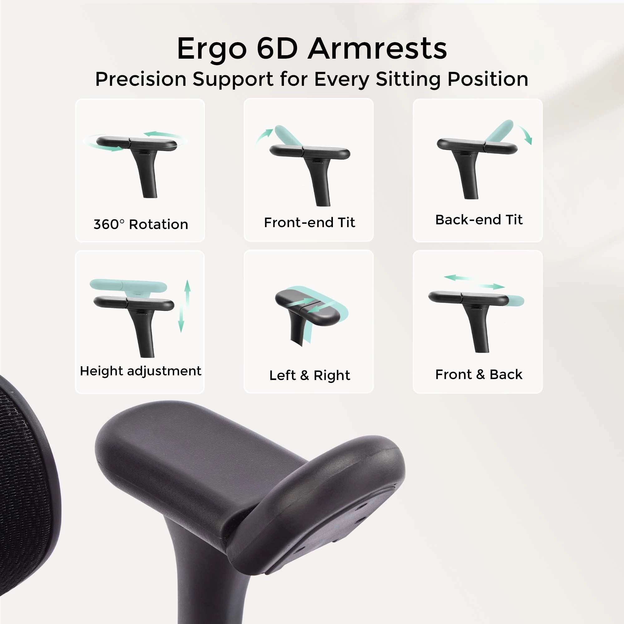 Welax-S9 Pro Ergonomic Office Chair with One-Touch Adjustment