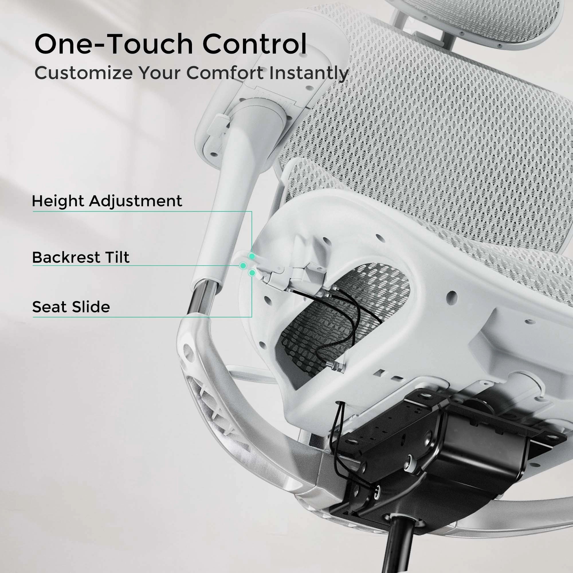 Welax-S9 Pro Ergonomic Office Chair with One-Touch Adjustment