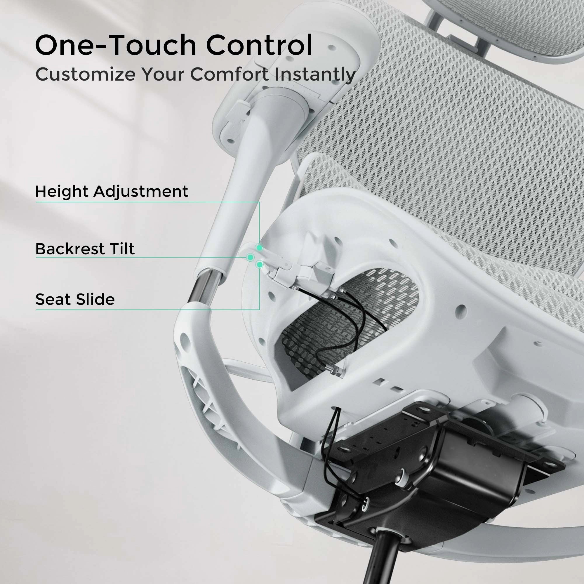 Welax-S9 Pro Ergonomic Office Chair with One-Touch Adjustment